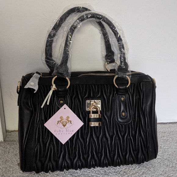 Ruby Blue Couture Michelle Black Purse - Picture 1 of 5